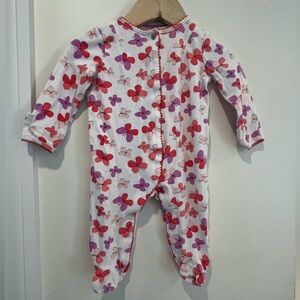 Kate Spade Butterfly Footie Pajamas Size 6 Months